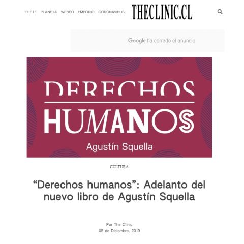 “Derechos humanos”: Adelanto del nuevo libro de Agustín Squella