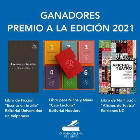 Cámara Chilena del Libro da a conocer los ganadores del premio a la edición 2021