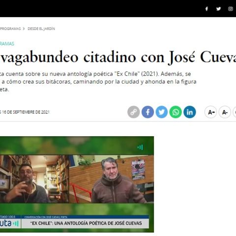 El vagabundeo citadino con José Cuevas