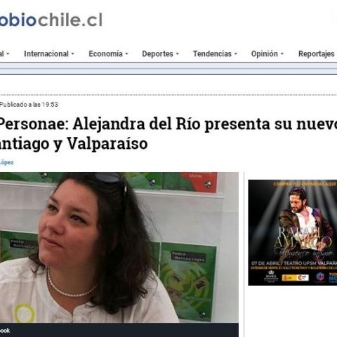 Dramatis Personae: Alejandra del Río presenta su nuevo libro en Santiago y Valparaíso