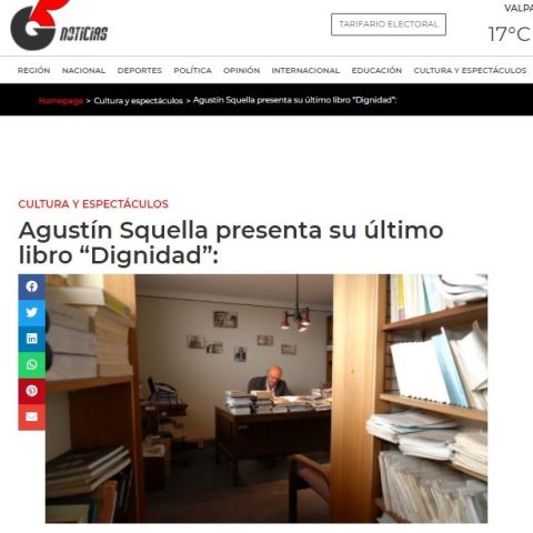 Agustín Squella presenta su último libro “Dignidad”