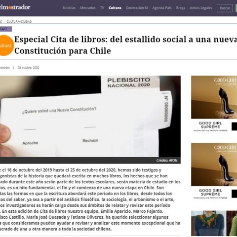 Especial Cita de libros: del estallido social a una nueva Constitución para Chile