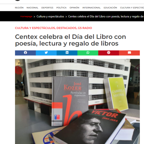 Centex celebra el Día del Libro con poesía, lectura y regalo de libros