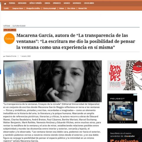 Podcast: Macarena García: “La escritura me dio la posibilidad de pensar la ventana como una experiencia en sí misma”