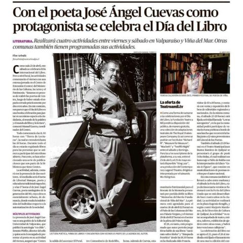 Con el poeta José Ángel Cuevas como protagonista se celebra el Día del Libro