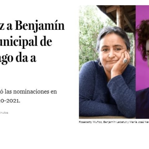 De Rosabetty Muñoz a Benjamín Labatut: Premio Municipal de Literatura de Santiago da a conocer a finalistas