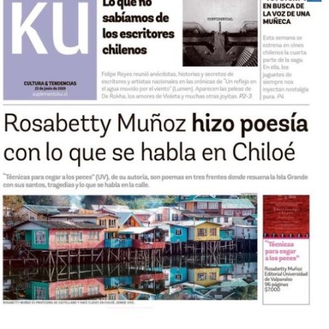 Rosabetty Muñoz hizo poesía con lo que se habla en Chiloé