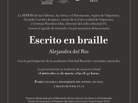 Presentación de libro:  «Escrito en braille»