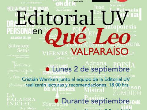 Septiembre es el mes UV en librerías