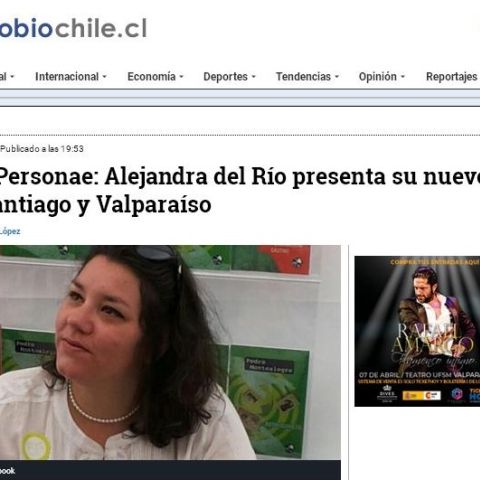 Dramatis Personae: Alejandra del Río presenta su nuevo libro en Santiago y Valparaíso