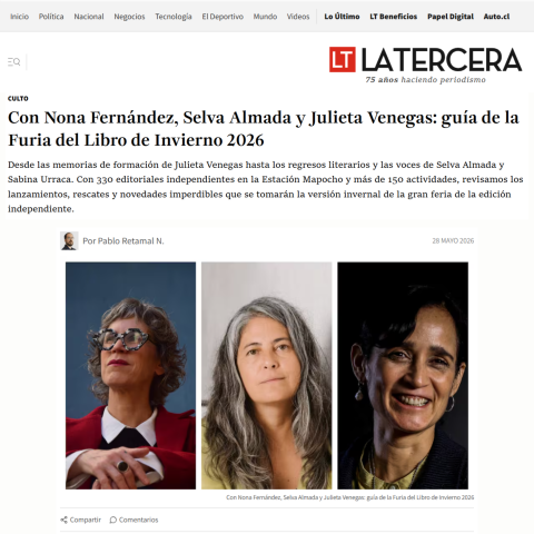 Con Nona Fernández, Selva Almada y Julieta Venegas: guía de la Furia del Libro de Invierno 2026