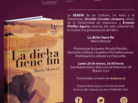Presentación de libro «La dicha tiene fin», de María Monvel