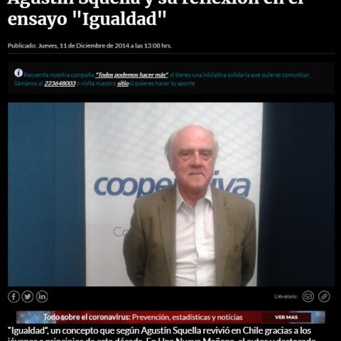 Agustín Squella y su reflexión en el ensayo "Igualdad"