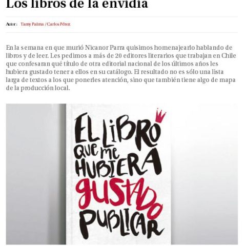 Los libros de la envidia