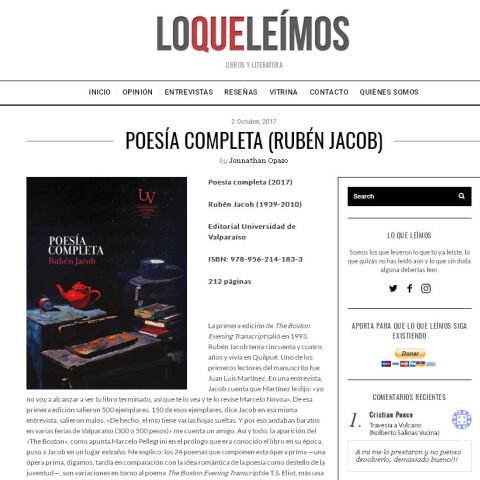 Poesía Completa (Rubén Jacob)