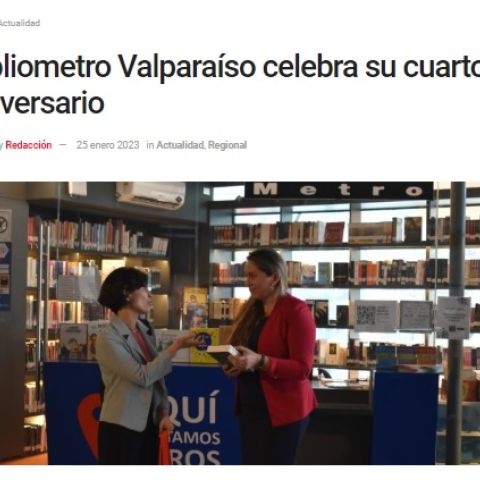 Bibliometro Valparaíso celebra su cuarto aniversario