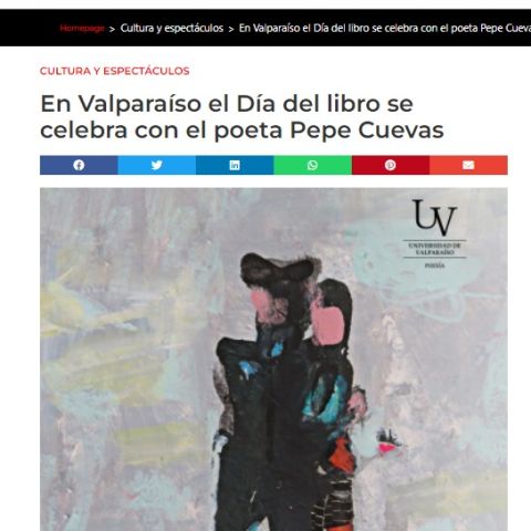 En Valparaíso el Día del libro se celebra con el poeta Pepe Cuevas