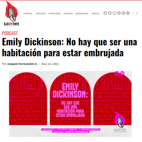 Emily Dickinson: No hay que ser una habitación para estar embrujada