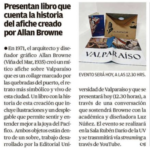 Presentan libro que cuenta la historia del afiche creado por Allan Browne