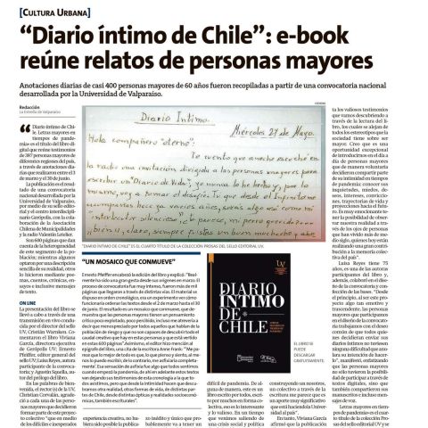 «Diario íntimo de Chile»: e-book reúne relatos de personas mayores