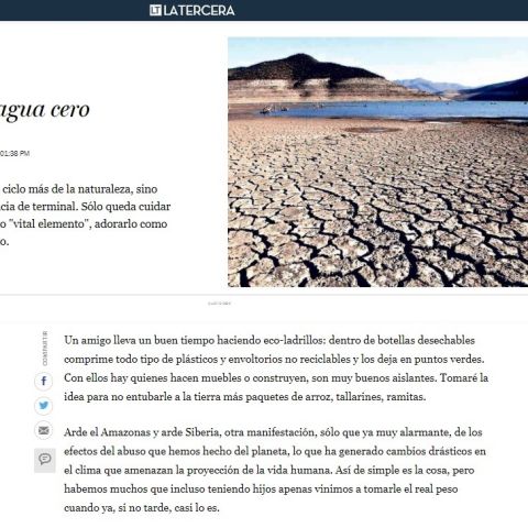 Del aguacero al agua cero. Por Vicente Undurraga