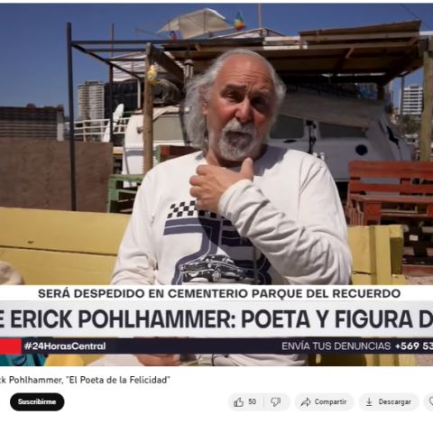 A los 68 años muere Erick Pohlhammer, "El Poeta de la Felicidad"