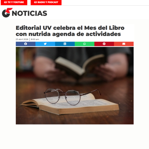 Editorial UV celebra el Mes del Libro con nutrida agenda de actividades