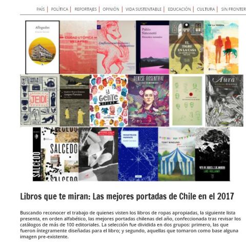 Libros que te miran: Las mejores portadas de Chile en el 2017