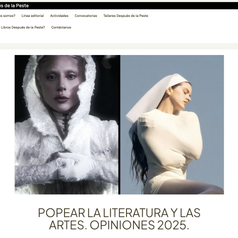 Popear la literatura y las artes. Opiniones 2025.