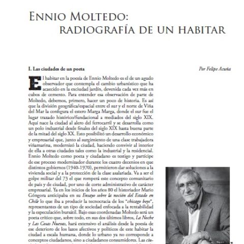 Ennio Moltedo: radiografía de un habitar