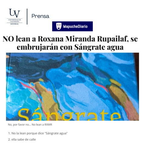 NO lean a Roxana Miranda Rupailaf, se embrujarán con Sángrate agua