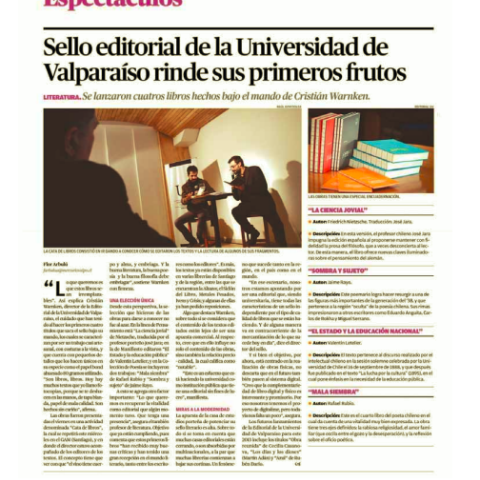 Sello editorial de la Universidad de Valparaíso rinde sus primeros frutos