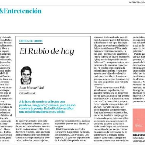 El Rubio de hoy. Por Juan Manuel Vial