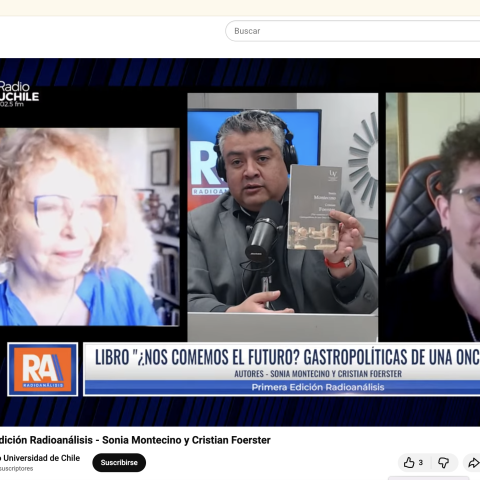 Sonia Montecino y Cristian Foerster comentan su libro: "¿Nos comemos le futuro?"