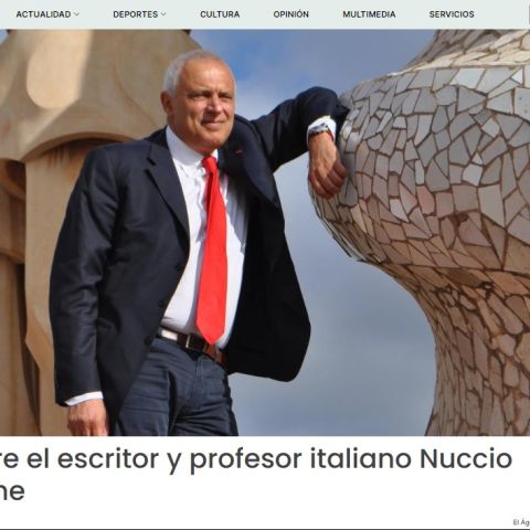 Muere el escritor y profesor italiano Nuccio Ordine