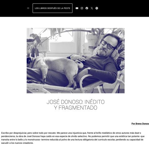 José Donoso: inédito y fragmentado. Por Breno Donoso