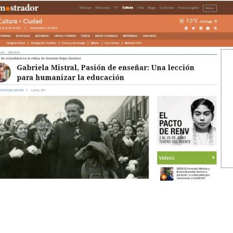 Gabriela Mistral, Pasión de enseñar: Una lección para humanizar la educación