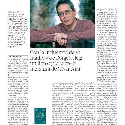 Con la influencia de su madre y de Borges: llega un libro guía sobre la literatura de César Aira